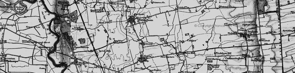 Old map of Normanby by Stow in 1899