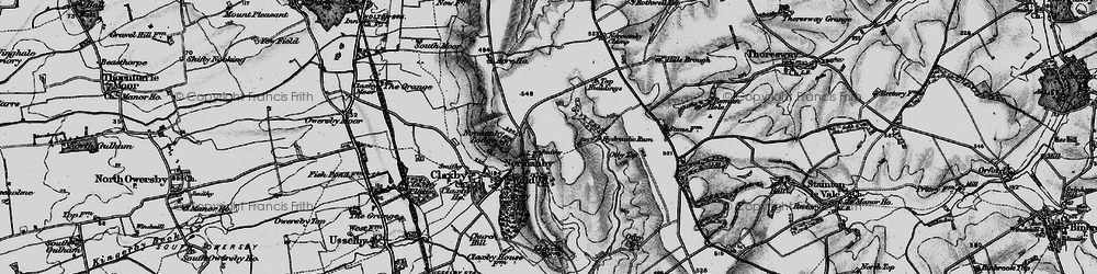 Old map of Normanby le Wold in 1899