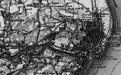Old map of Normanston in 1898
