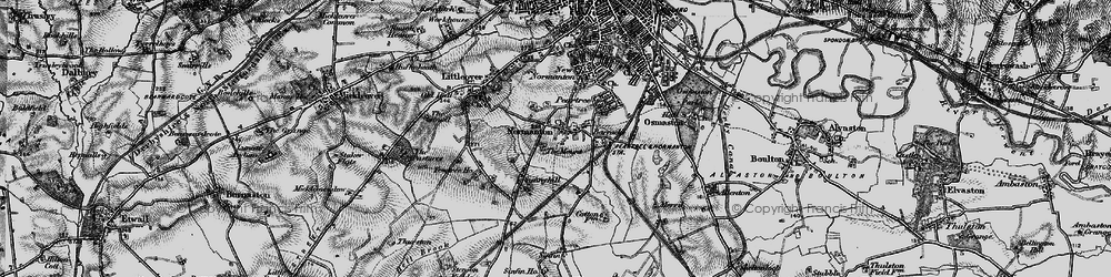 Old map of Normanton in 1895