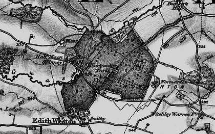 Old map of Normanton in 1895