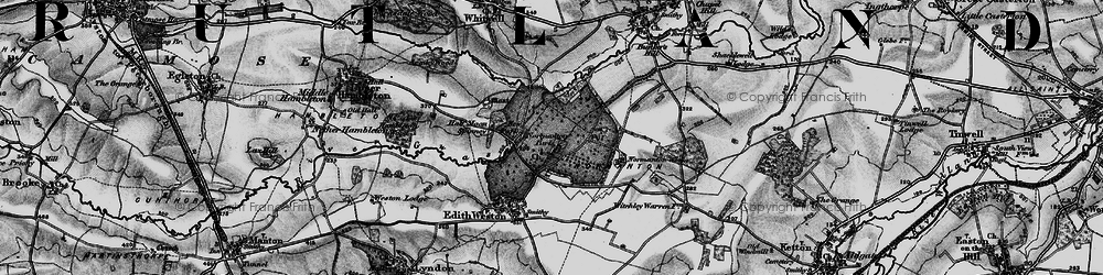 Old map of Normanton in 1895