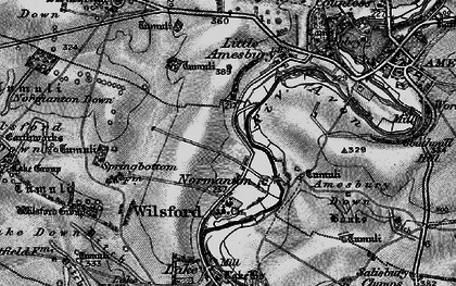 Old map of Normanton in 1898