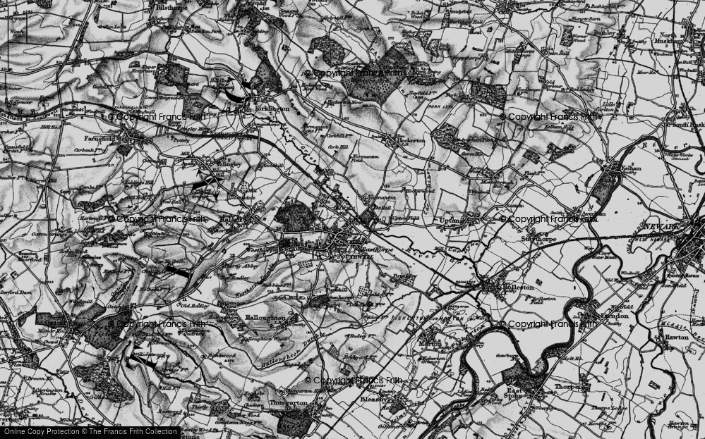 Old Map of Normanton, 1899 in 1899