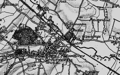 Old map of Normanton in 1899