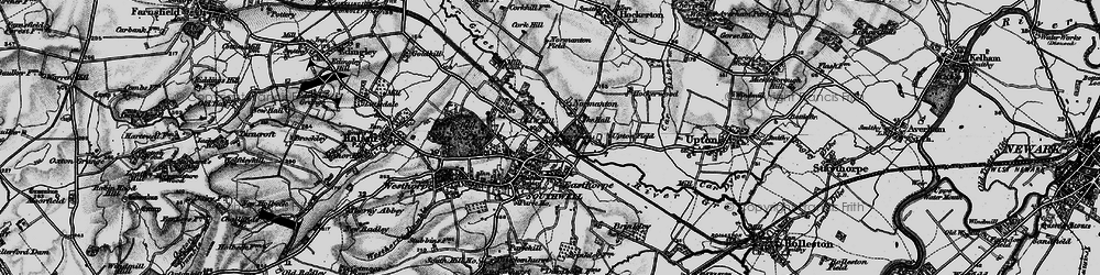 Old map of Normanton in 1899