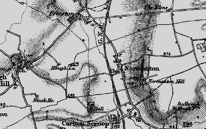 Old map of Normanton-on-Cliffe in 1895
