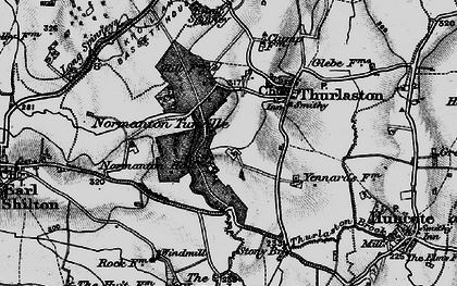 Old map of Normanton Turville in 1898
