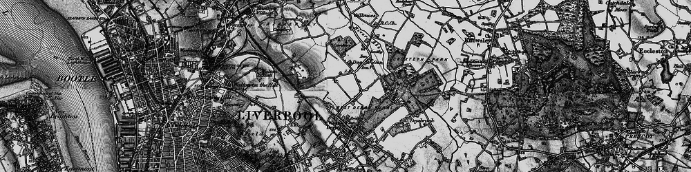Old map of Norris Green in 1896