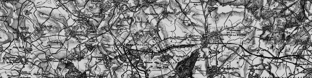 Old map of Norris Hill in 1895