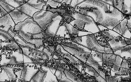 Old map of North Anston in 1899