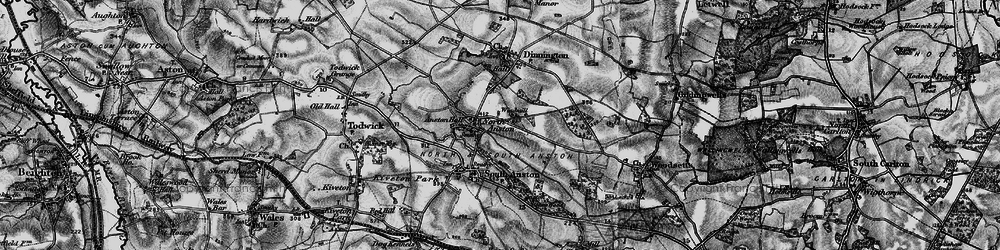 Old map of North Anston in 1899