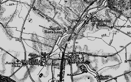 Old map of North Barsham in 1899