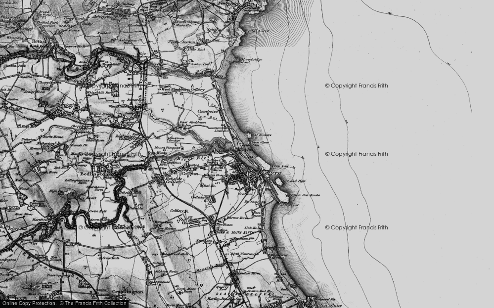 Old Map of North Blyth, 1897 in 1897