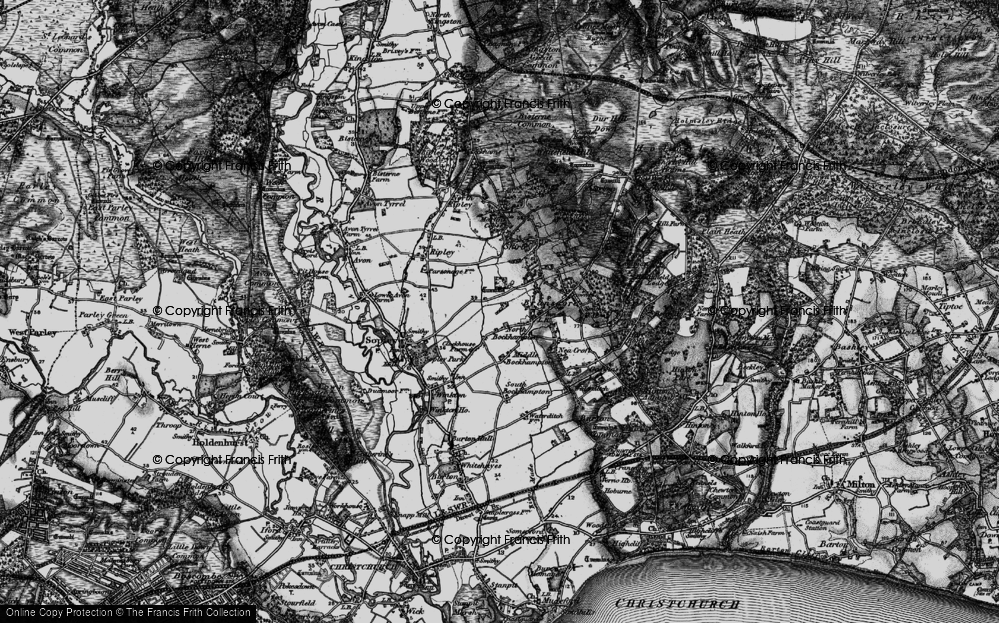 Old Map of North Bockhampton, 1895 in 1895