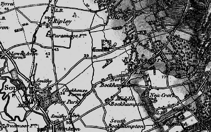 Old map of North Bockhampton in 1895