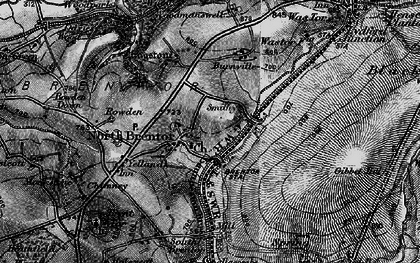 Old map of North Brentor in 1896
