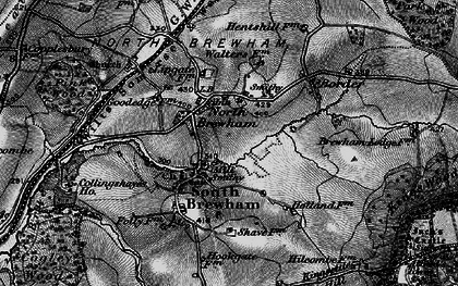 Old map of Brewham Ho in 1898