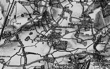 Old map of North Cadbury in 1898