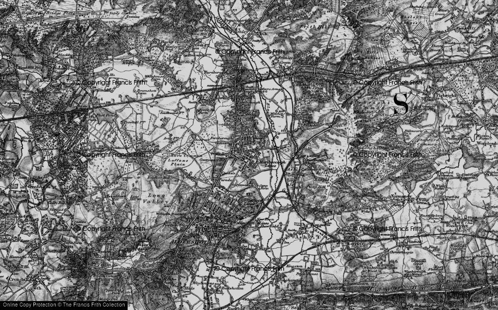 Old Map of North Camp, 1895 in 1895