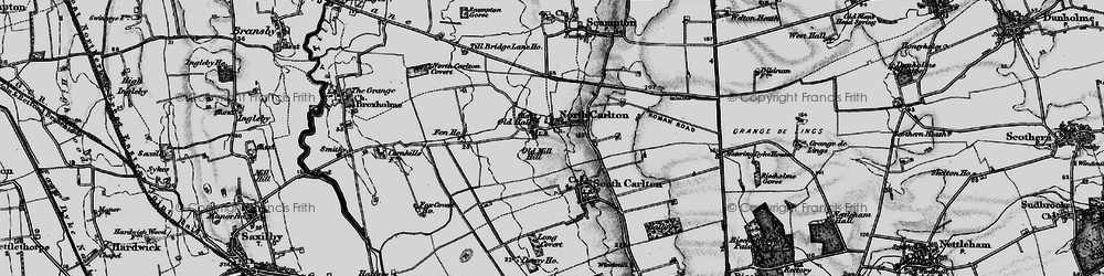 Old map of North Carlton in 1899