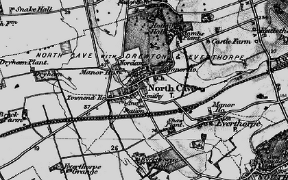 Old map of North Cave in 1895