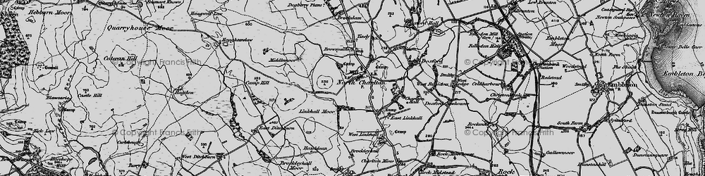 Old map of Brownieside in 1897