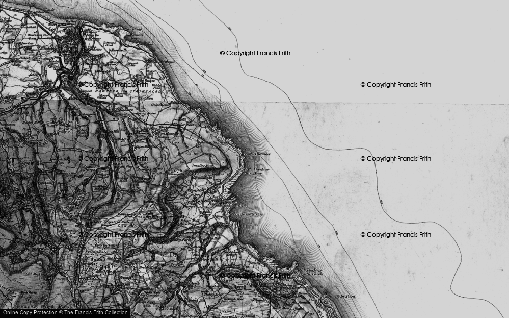 Old Map of North Cheek, 1897 in 1897