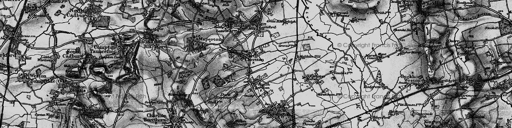 Old map of North Cheriton in 1898