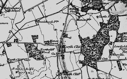 Old map of North Cliffe in 1898