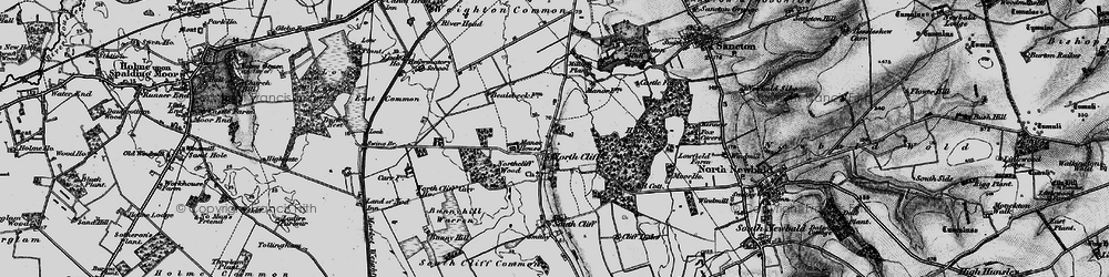 Old map of North Cliffe in 1898