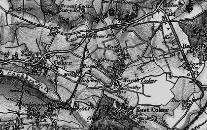 Old map of North Coker in 1898
