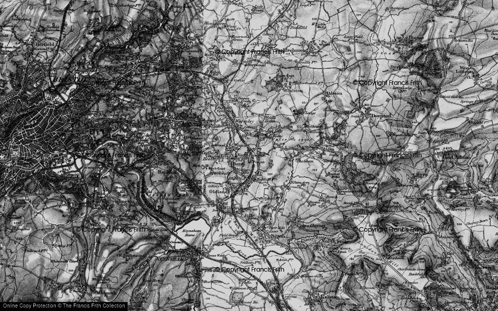 Old Map of North Common, 1898 in 1898