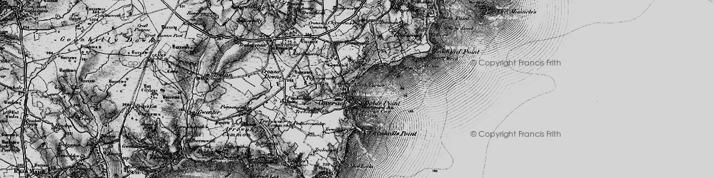 Old map of Boscarnon in 1895