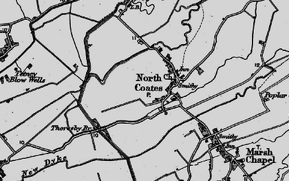 Old map of North Cotes in 1899