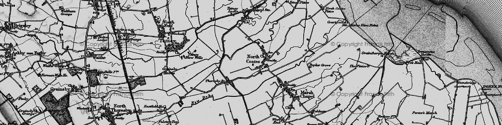 Old map of North Cotes in 1899