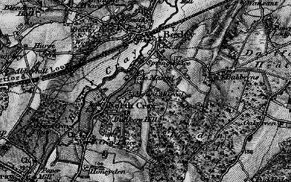 Old map of Bunkers Hill in 1895