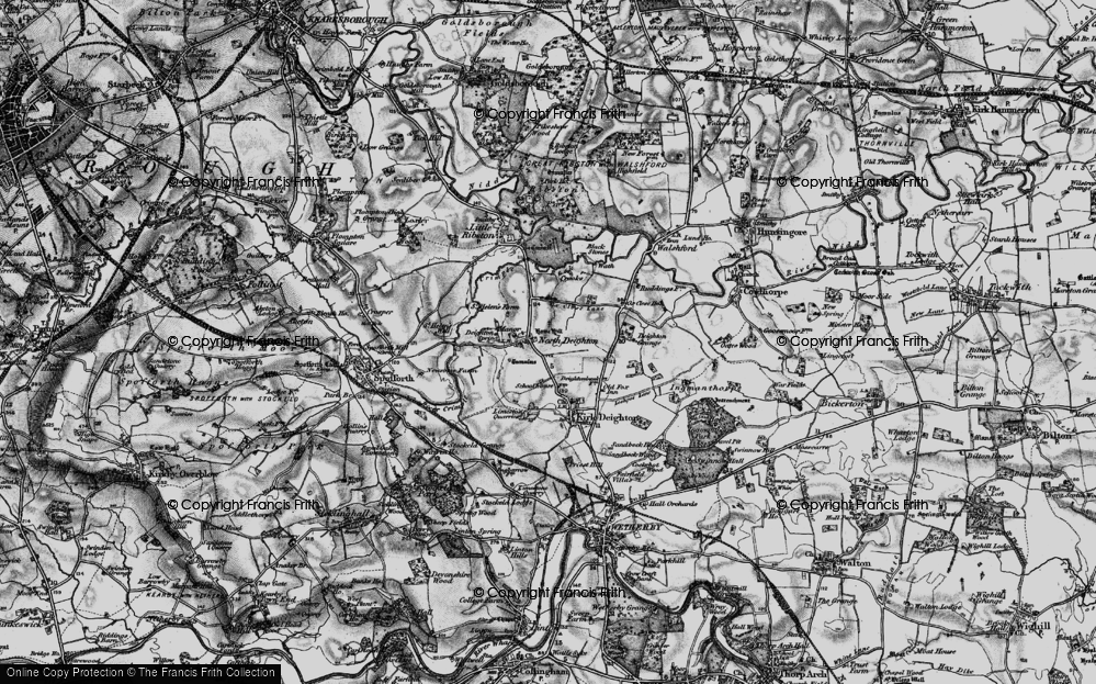 Old Map of North Deighton, 1898 in 1898