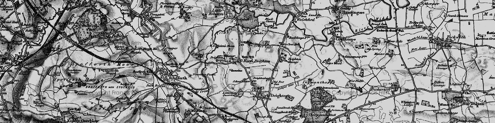 Old map of North Deighton in 1898