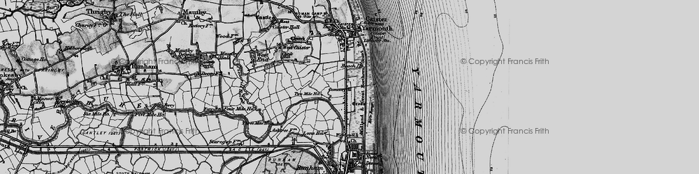 Old map of North Denes in 1898