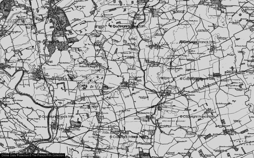 Old Map of North Duffield, 1898 in 1898