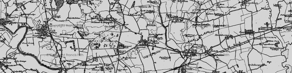 Old map of North Duffield in 1898