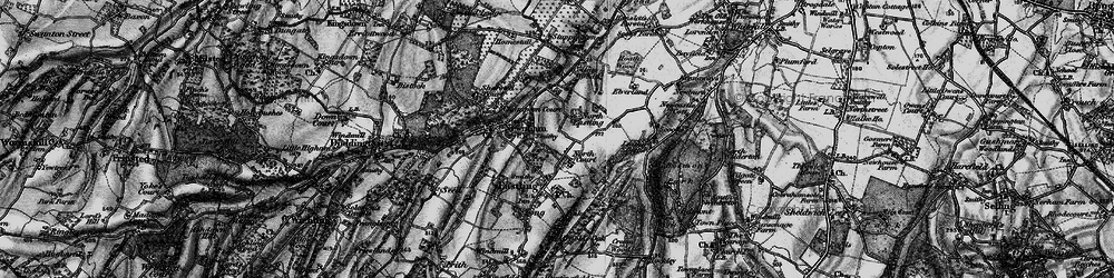 Old map of North Eastling in 1895