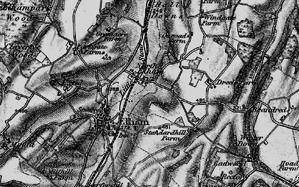 Old map of North Elham in 1895