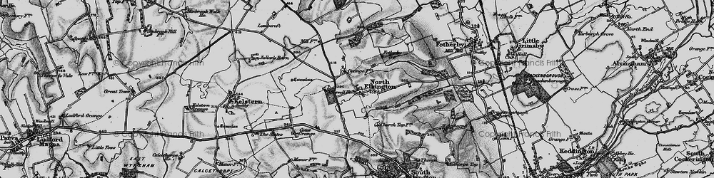 Old map of North Elkington in 1899