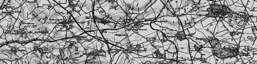 Old map of North Elmsall in 1896