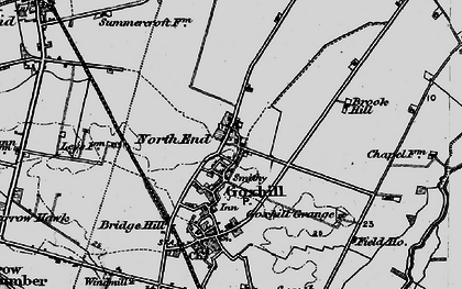 Old map of Brook Hill in 1895