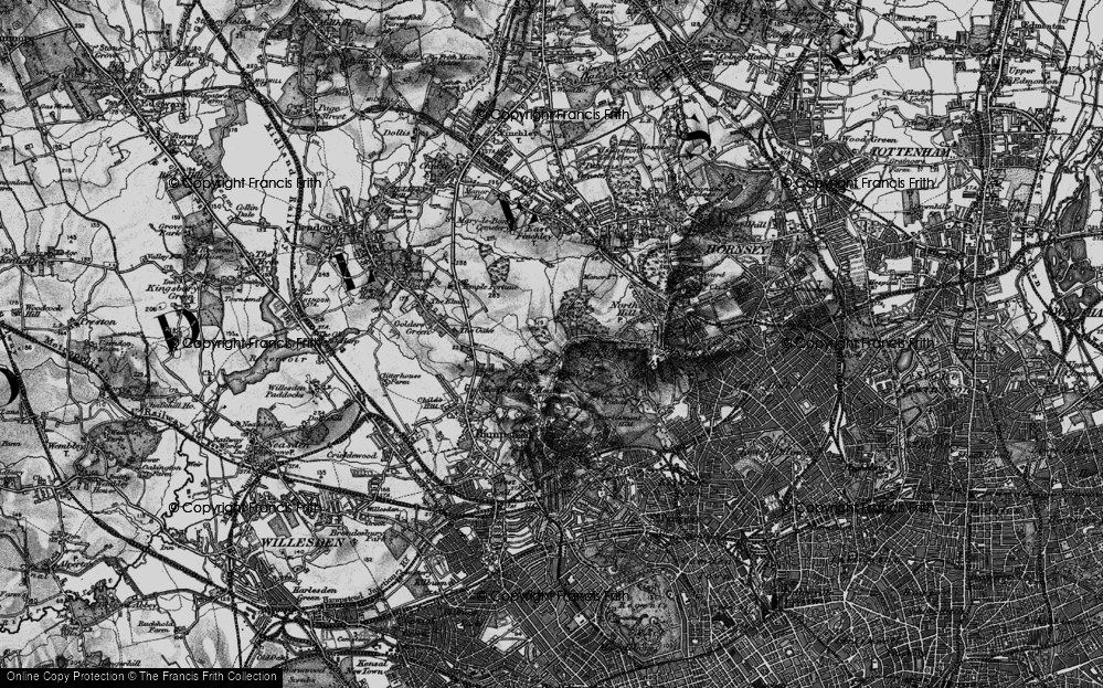 Old Map of North End, 1896 in 1896