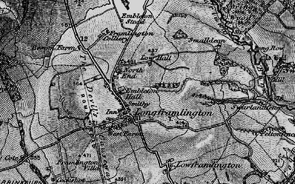Old map of Besom Barn in 1897