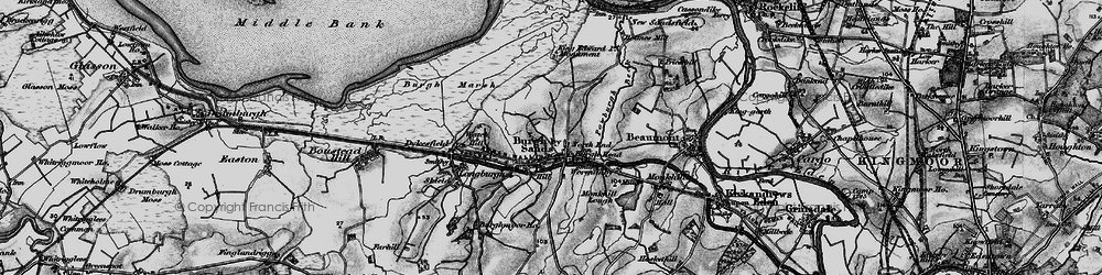 Old map of Burghmarsh Point in 1897